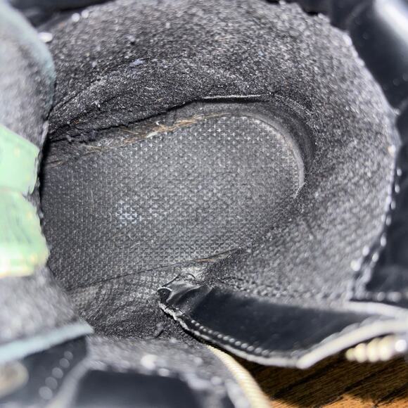 Bates Black Leather Biker Combat Boots Lug Sole Buckle Zip Moto Women’s 9 - Picture 6 of 7